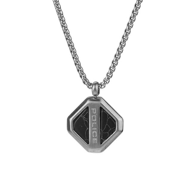 ポリス ネックレス メンズ ブランド POLICE DOLOMITE GN0078401 シルバー ブラック アクセサリー GN0078401