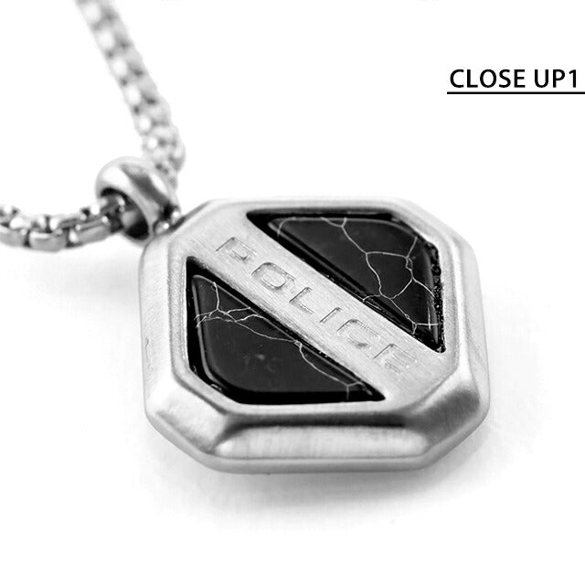 ポリス ネックレス メンズ ブランド POLICE DOLOMITE GN0078401 シルバー ブラック アクセサリー GN0078401