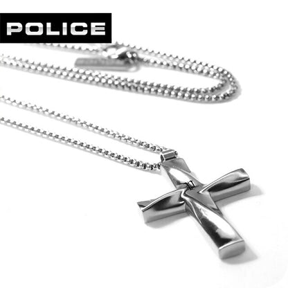 ポリス ネックレス メンズ ブランド POLICE CONTORTO 十字架 クロス GN0081704 シルバー アクセサリー GN0081704