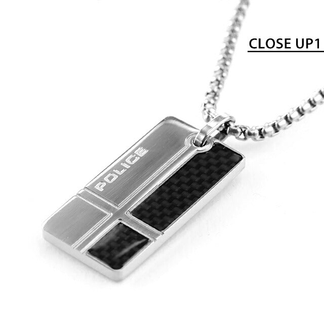 ポリス ネックレス メンズ ブランド POLICE FIBERSKIN プレート