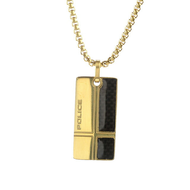 ポリス ネックレス メンズ ブランド POLICE FIBERSKIN プレート