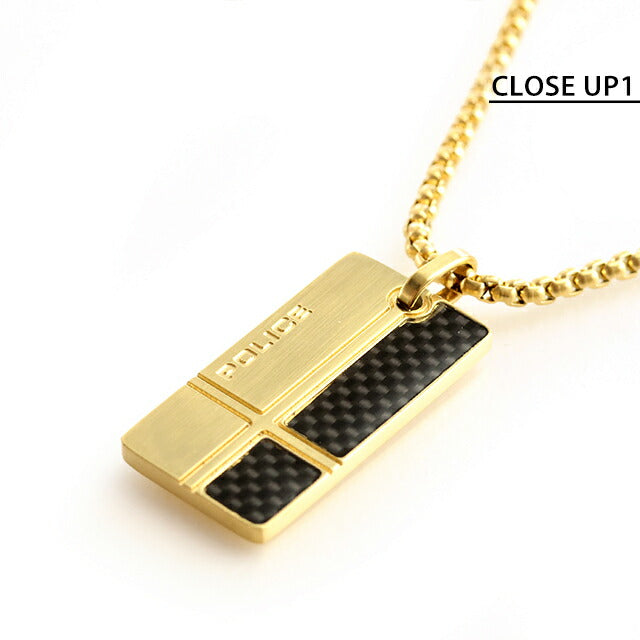 ポリス ネックレス メンズ ブランド POLICE FIBERSKIN プレート