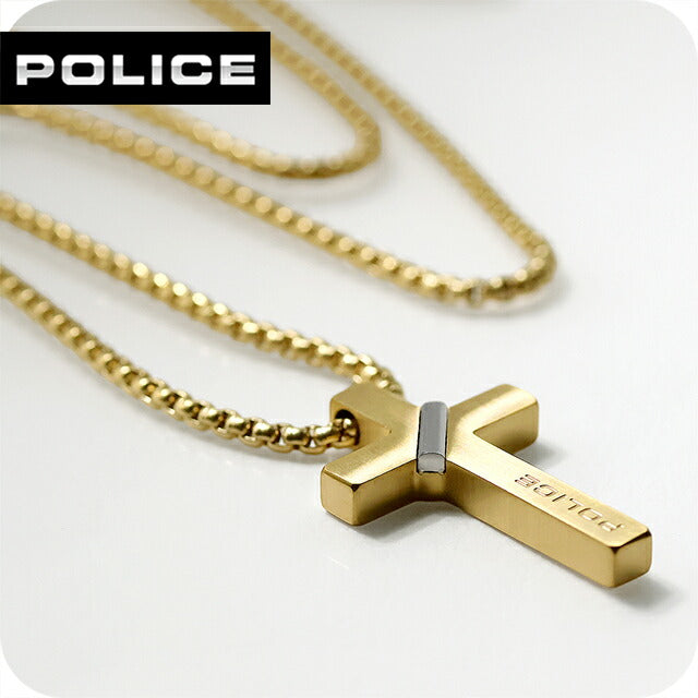 ポリス ネックレス メンズ ブランド POLICE CROSSBOND 十字架 クロス GN0082001 ゴールド アクセサリー GN0082001