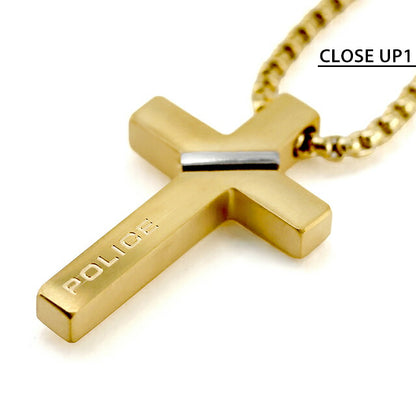 ポリス ネックレス メンズ ブランド POLICE CROSSBOND 十字架 クロス GN0082001 ゴールド アクセサリー GN0082001