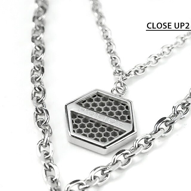 ポリス ネックレス メンズ ブランド POLICE DUALITY 2連 ヘキサゴン GN0085302 シルバー アクセサリー GN0085302