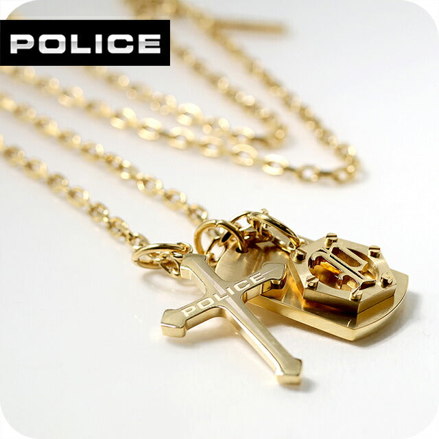 ポリス ネックレス メンズ ブランド POLICE TRIPLELOCK プレート