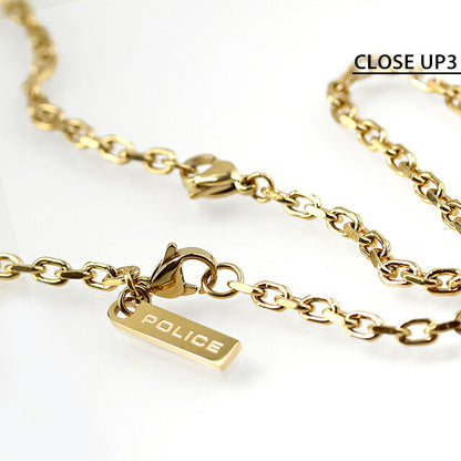 ポリス ネックレス メンズ ブランド POLICE TRIPLELOCK プレート 十字架 ヘキサゴン クロス GN0085401 ゴールド アクセサリー GN0085401