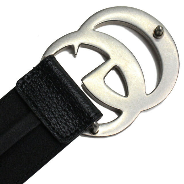 GUCCI ブラック レザー ベルト GGバックル 406831 グッチ ベルト メンズ ブランド GUCCI レザー イタリア 406831