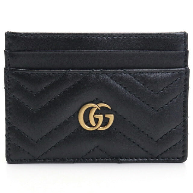 グッチ カードケース レディース ブランド LION TRAP.CHEVRON レザー イタリア 443127 ブラック 財布 GUC443127021