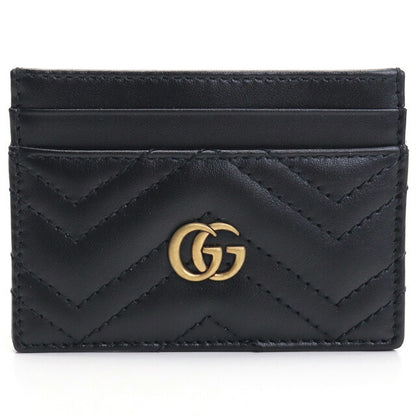 グッチ カードケース レディース ブランド LION TRAP.CHEVRON レザー イタリア 443127 ブラック 財布 GUC443127021