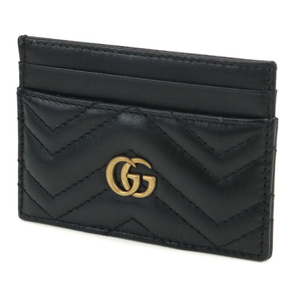 グッチ カードケース レディース ブランド LION TRAP.CHEVRON レザー イタリア 443127 ブラック 財布 GUC443127021