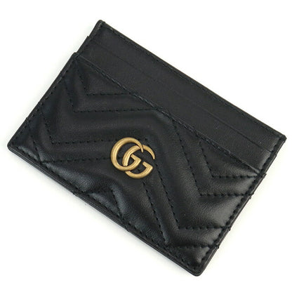 グッチ カードケース レディース ブランド LION TRAP.CHEVRON レザー イタリア 443127 ブラック 財布 GUC443127021