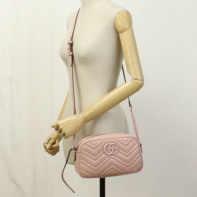 グッチ 斜め掛け ショルダーバッグ レディース ブランド GUCCI GG MARMONT 2.0 447632 ピンク バッグ GUC447632121