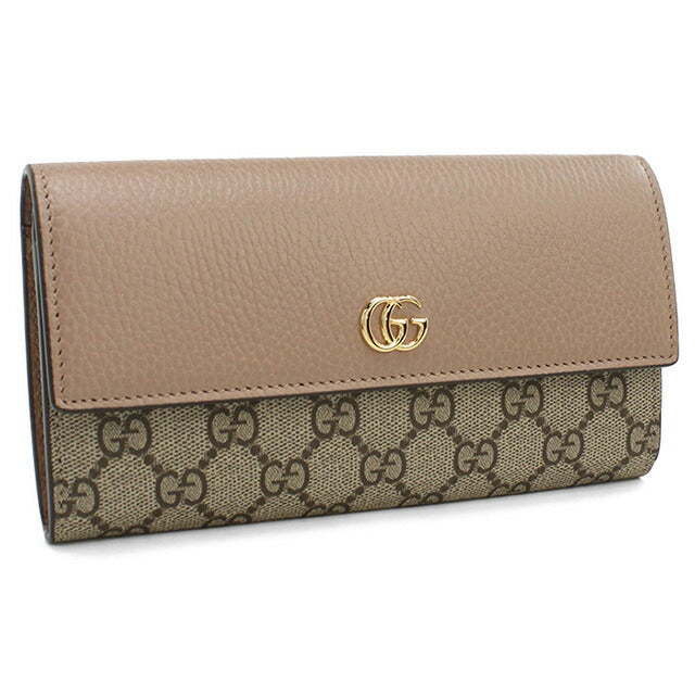 GUCCI グッチ PETITE MARMONT 456116 長財布ニ折小銭入付き/DOLLAR CALF-T.GG SUP/GGスプリームキャンバス レディース グッチ 長財布ニ折小銭入付き レディース ブランド GUCCI PETITE