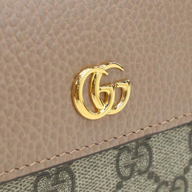 グッチ 長財布ニ折小銭入付き レディース ブランド GUCCI PETITE MARMONT 456116 ベージュ 財布 GUC456116071