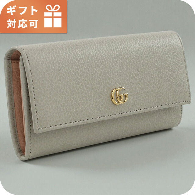 グッチ 長財布ニ折小銭入付き レディース ブランド GUCCI PETITE MARMONT 456116 グレー 財布 GUC456116111