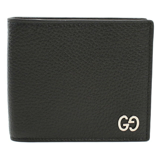 グッチ 二つ折り財布 メンズ ブランド GUCCI DORIAN レザー 473922 ブラック 財布 GUC473922031