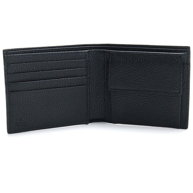 グッチ 二つ折り財布 メンズ ブランド GUCCI DORIAN レザー 473922 ブラック 財布 GUC473922031