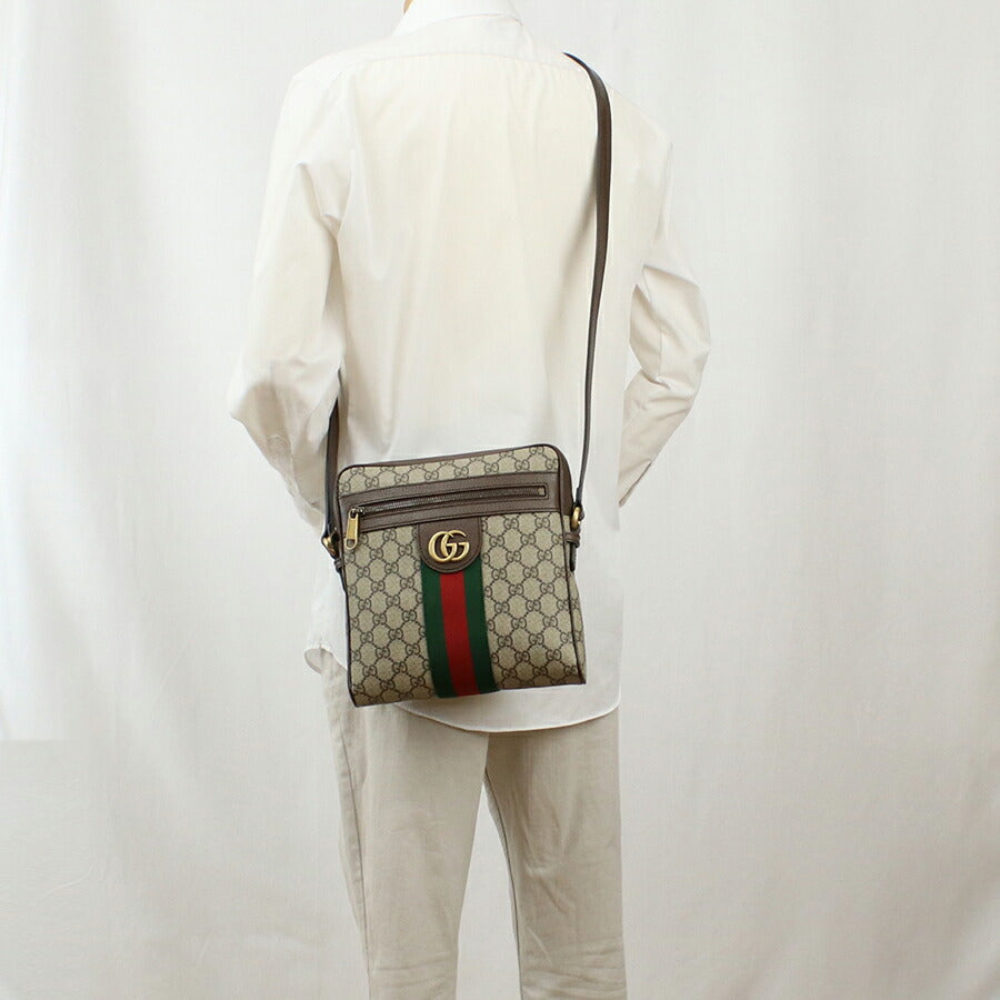 グッチ 斜め掛け ショルダーバッグ ユニセックス ブランド GUCCI OPHIDIA 547926 ブラウン バッグ GUC547926011