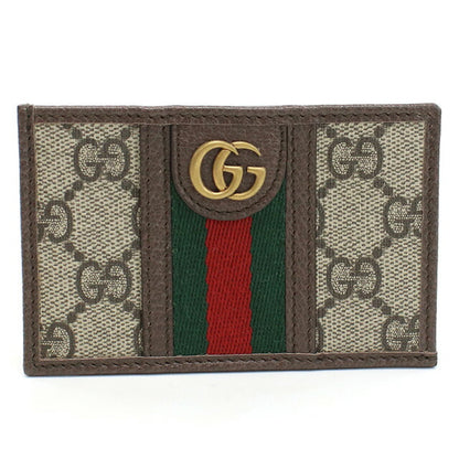 グッチ カードケース レディース ブランド GUCCI T.GG SUP DOLL.PIG GGスプリームキャンバス イタリア 597617 ブラウン系 財布 GUC597617011