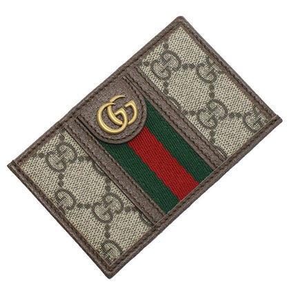 グッチ カードケース レディース ブランド GUCCI T.GG SUP DOLL.PIG GGスプリームキャンバス イタリア 597617 ブラウン系 財布 GUC597617011