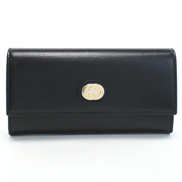 グッチ 長財布二折 レディース ブランド GUCCI レザー イタリア 598531 ブラック 財布 GUC598531011