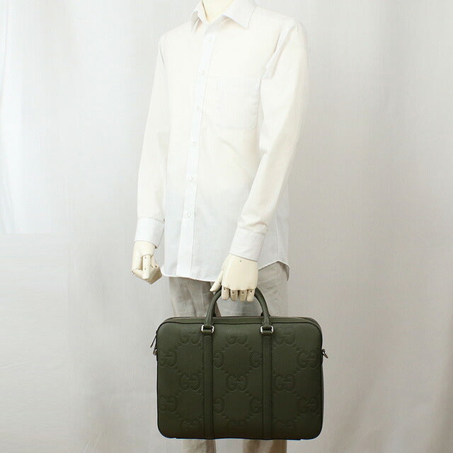 グッチ ブリーフケース メンズ ブランド GUCCI イタリア 658573 カーキ バッグ GUC658573021