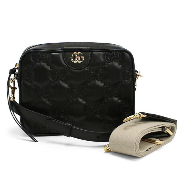 グッチ 斜め掛け ショルダーバッグ レディース ブランド GUCCI GG MATELASSE 702234 ブラック バッグ GUC702234011