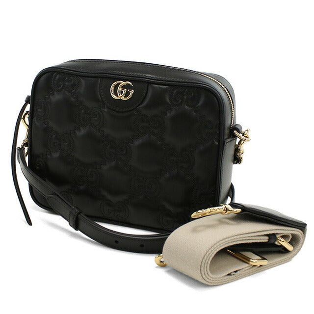 グッチ 斜め掛け ショルダーバッグ レディース ブランド GUCCI GG MATELASSE 702234 ブラック バッグ GUC702234011