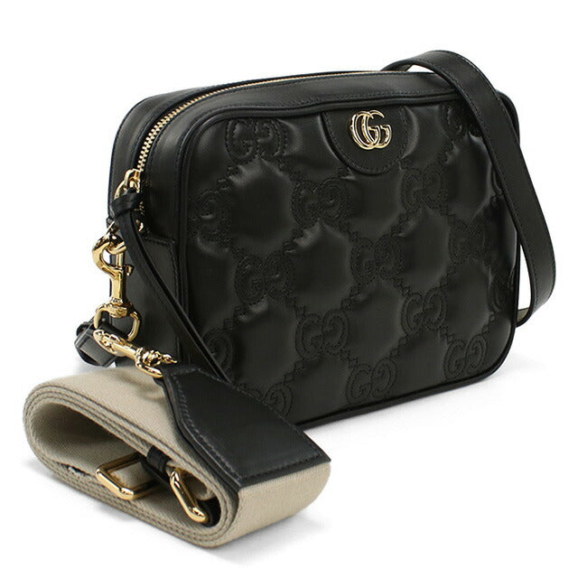 グッチ 斜め掛け ショルダーバッグ レディース ブランド GUCCI GG MATELASSE 702234 ブラック バッグ GUC702234011