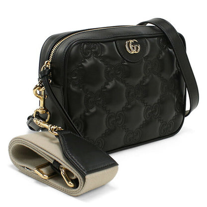 グッチ 斜め掛け ショルダーバッグ レディース ブランド GUCCI GG MATELASSE 702234 ブラック バッグ GUC702234011