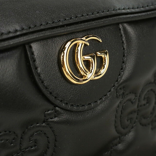 グッチ 斜め掛け ショルダーバッグ レディース ブランド GUCCI GG MATELASSE 702234 ブラック バッグ GUC702234011
