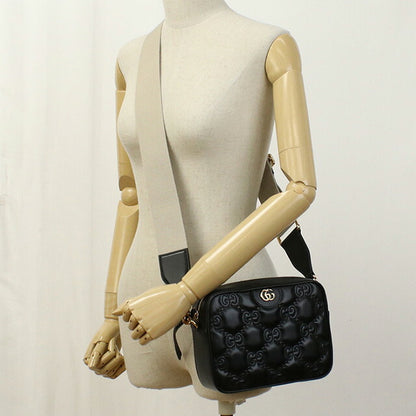 グッチ 斜め掛け ショルダーバッグ レディース ブランド GUCCI GG MATELASSE 702234 ブラック バッグ GUC702234011
