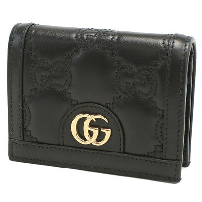グッチ 二折財布小銭入付き レディース ブランド GUCCI GG MATELASSE 723786 ブラック 財布 GUC723786011