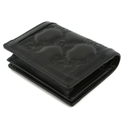 グッチ 二折財布小銭入付き レディース ブランド GUCCI GG MATELASSE 723786 ブラック 財布 GUC723786011