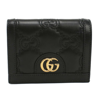 グッチ 二折財布小銭入付き レディース ブランド GUCCI GG MATELASSE 723786 ブラック 財布 GUC723786011