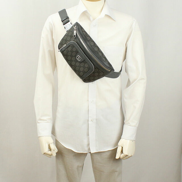 グッチ ボディバッグ メンズ ブランド GUCCI イタリア 733868 グレー系 バッグ GUC733868011