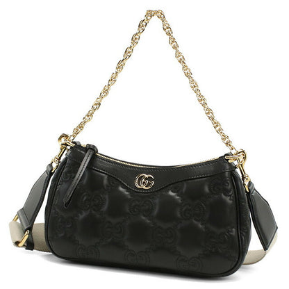 グッチ 斜め掛け ショルダーバッグ レディース ブランド GUCCI GG MATELASSE 735049 ブラック バッグ GUC735049011