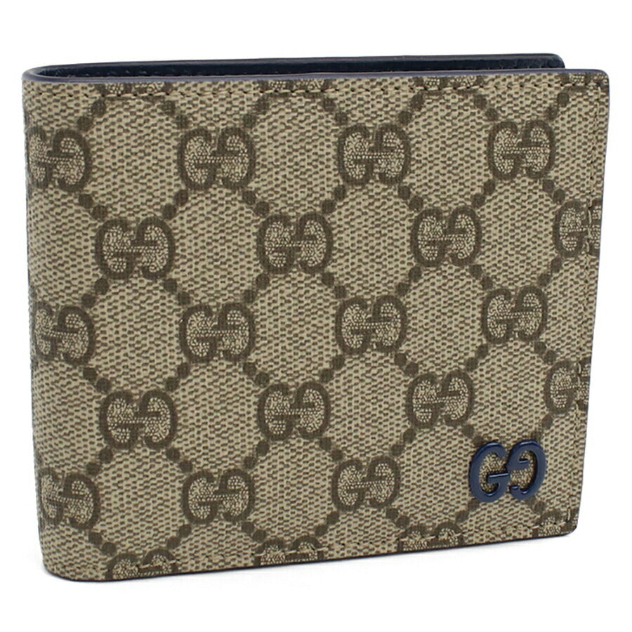 グッチ 二折財布小銭入付き メンズ ブランド GUCCI BICOLOR 768244 ベージュ 財布 GUC768244011
