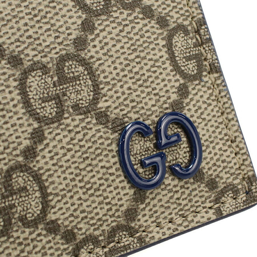 グッチ 二折財布小銭入付き メンズ ブランド GUCCI BICOLOR 768244 ベージュ 財布 GUC768244011