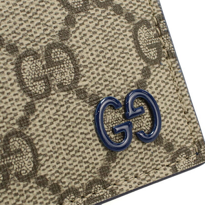 グッチ 二折財布小銭入付き メンズ ブランド GUCCI BICOLOR 768244 ベージュ 財布 GUC768244011