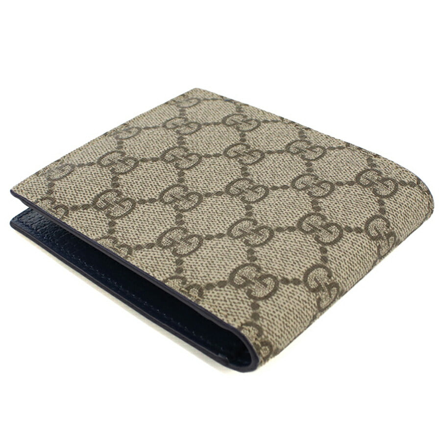 グッチ 二折財布小銭入付き メンズ ブランド GUCCI BICOLOR 768244 ベージュ 財布 GUC768244011
