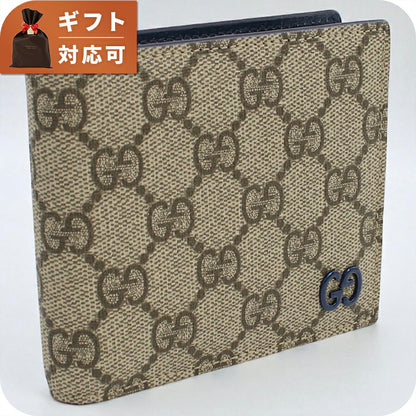 グッチ 二折財布小銭入付き メンズ ブランド GUCCI BICOLOR 768244 ベージュ 財布 GUC768244011