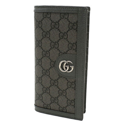 Gucci long wallet with double fold coin purse men&