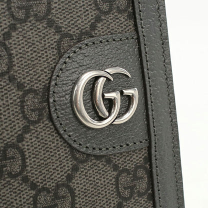 Gucci long wallet with double fold coin purse men&