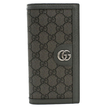 Gucci long wallet with double fold coin purse men&