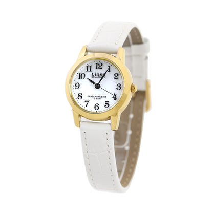 シチズン Q＆Q リリッシュ 24mm ソーラー レディース 腕時計 ブランド H049-114 CITIZEN キュー＆キュー シルバー×ホワイト プレゼント ギフト H049-114