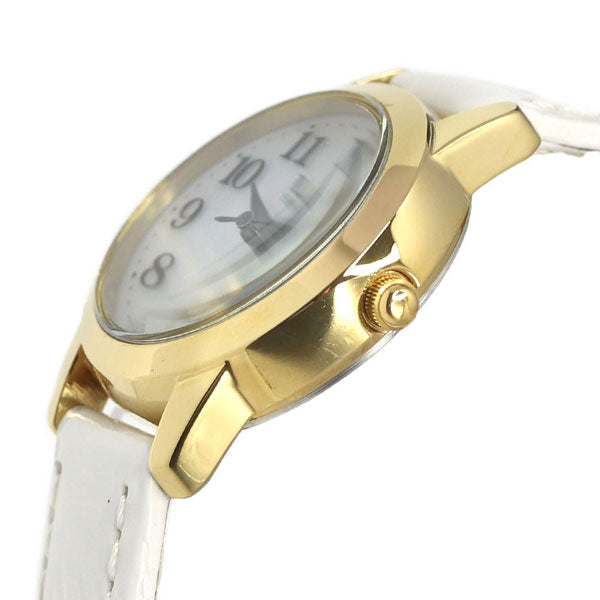 シチズン Q＆Q リリッシュ 24mm ソーラー レディース 腕時計 ブランド H049-114 CITIZEN キュー＆キュー シルバー×ホワイト プレゼント ギフト H049-114