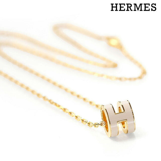 エルメス ネックレス レディース ブランド HERMES ミニポップH H147992F 55 マロングラッセ ゴールド アクセサリー H147992F55