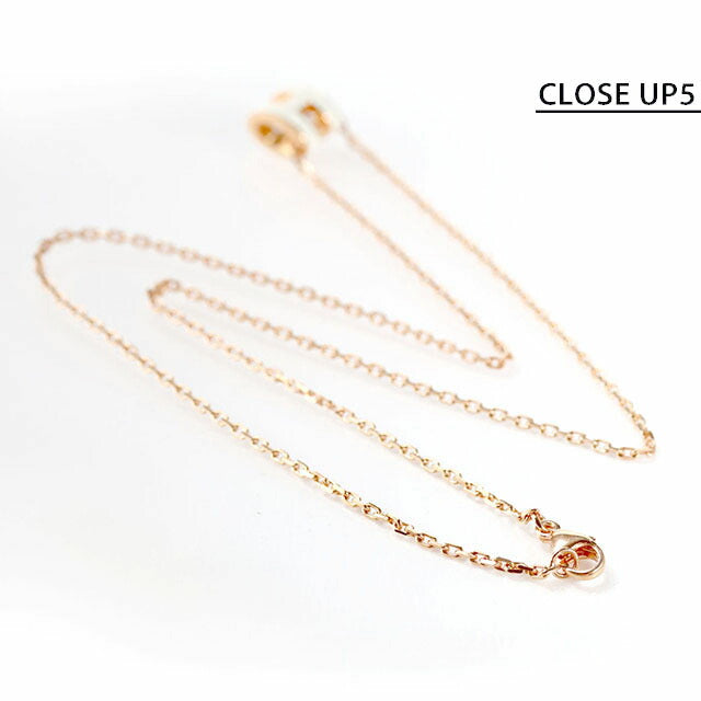 エルメス ネックレス レディース ブランド HERMES ミニポップH H147992FO49 ホワイト ピンクゴールド アクセサリー H147992FO49